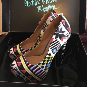 Taylor Says Robbie Navaho Platform Heels